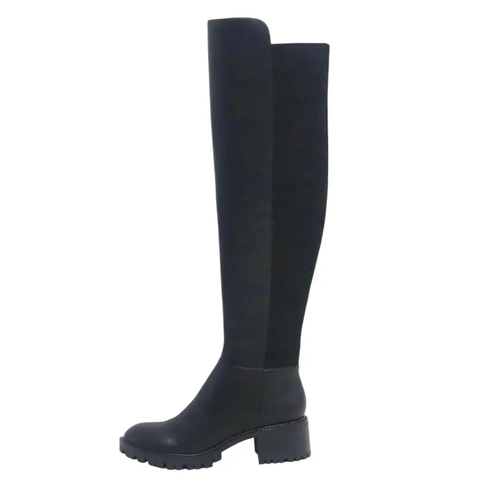 Kenneth Cole NY Women's Riva Over The Knee Regular Calf Boots Black Size 6
